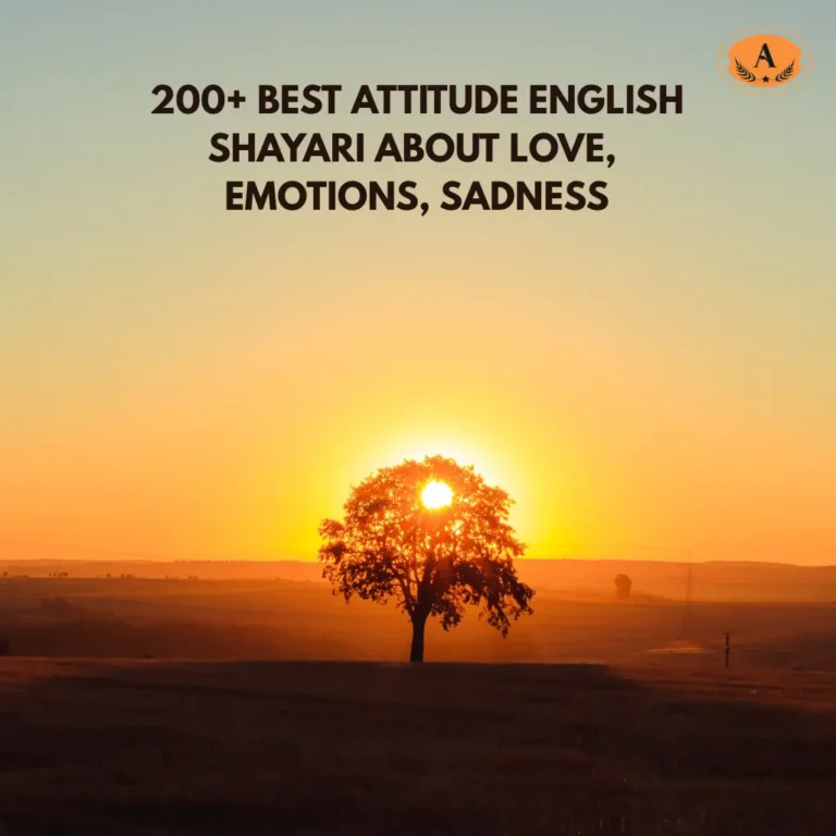 Best Attitude English Shayari