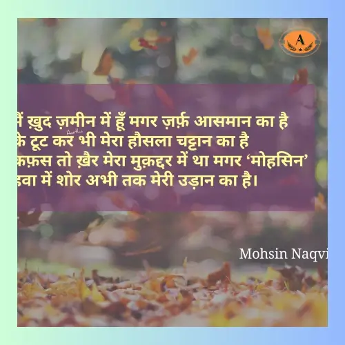mohsin naqvi best shayari_
