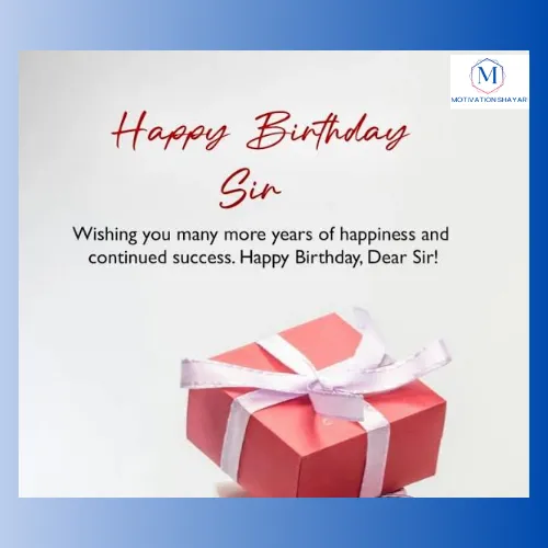 Birthday Wishes for Sir